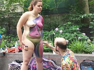 Body painting - ein Tag in new york city