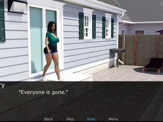 Junge heiße Frau bläst den Schwanz ihres Freundes hinter dem Fenster